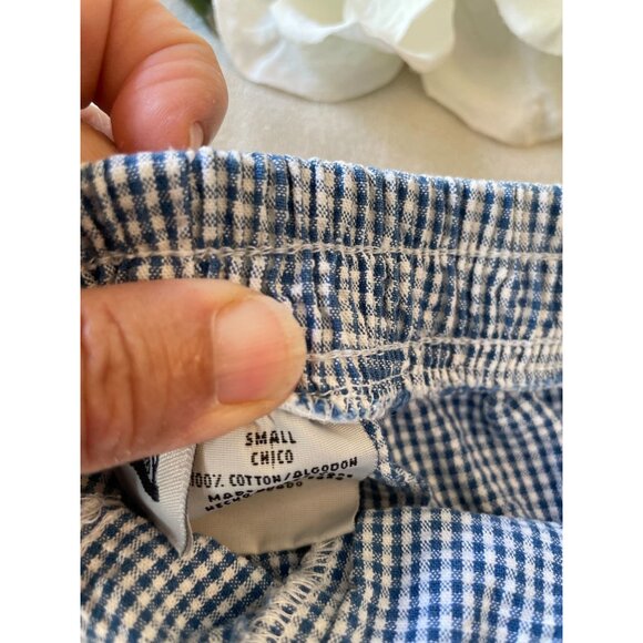 Vintage Capacity Gingham Embroidered Shirt & Pants Set S Grandmacore Cottagecore - Picture 15 of 16